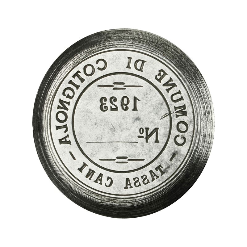 N Comune di Cotignola Tassa Cani 1923 N° 37 X 33 MM
