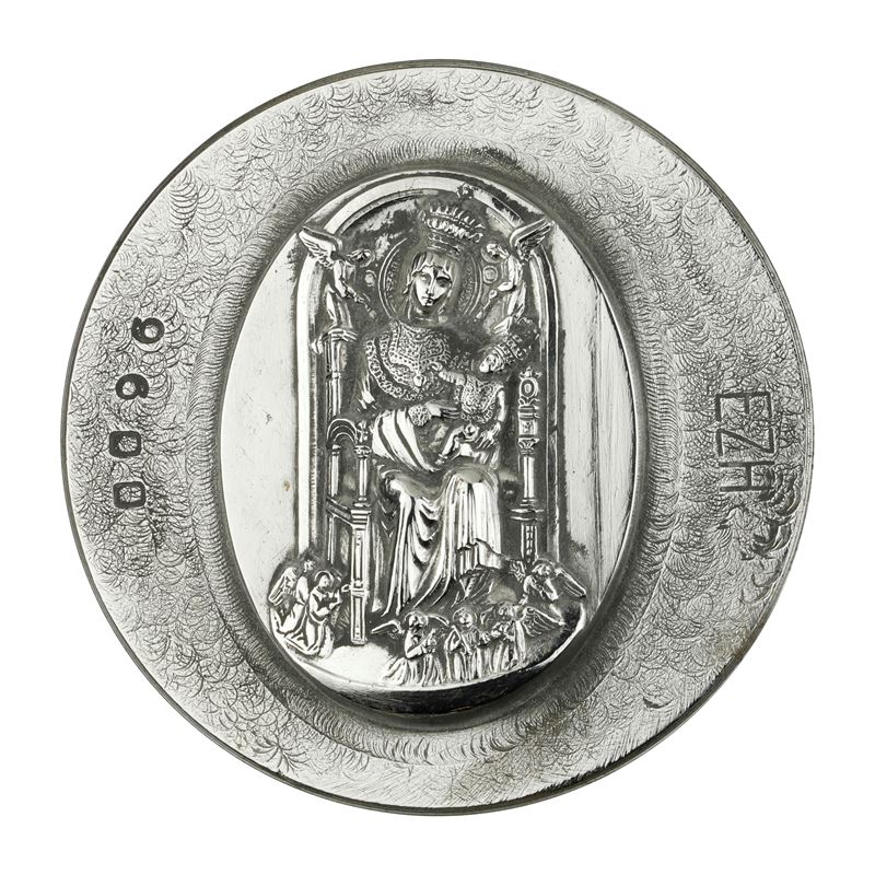 P Madonna in Trono con Bimbo 58 X 37 MM