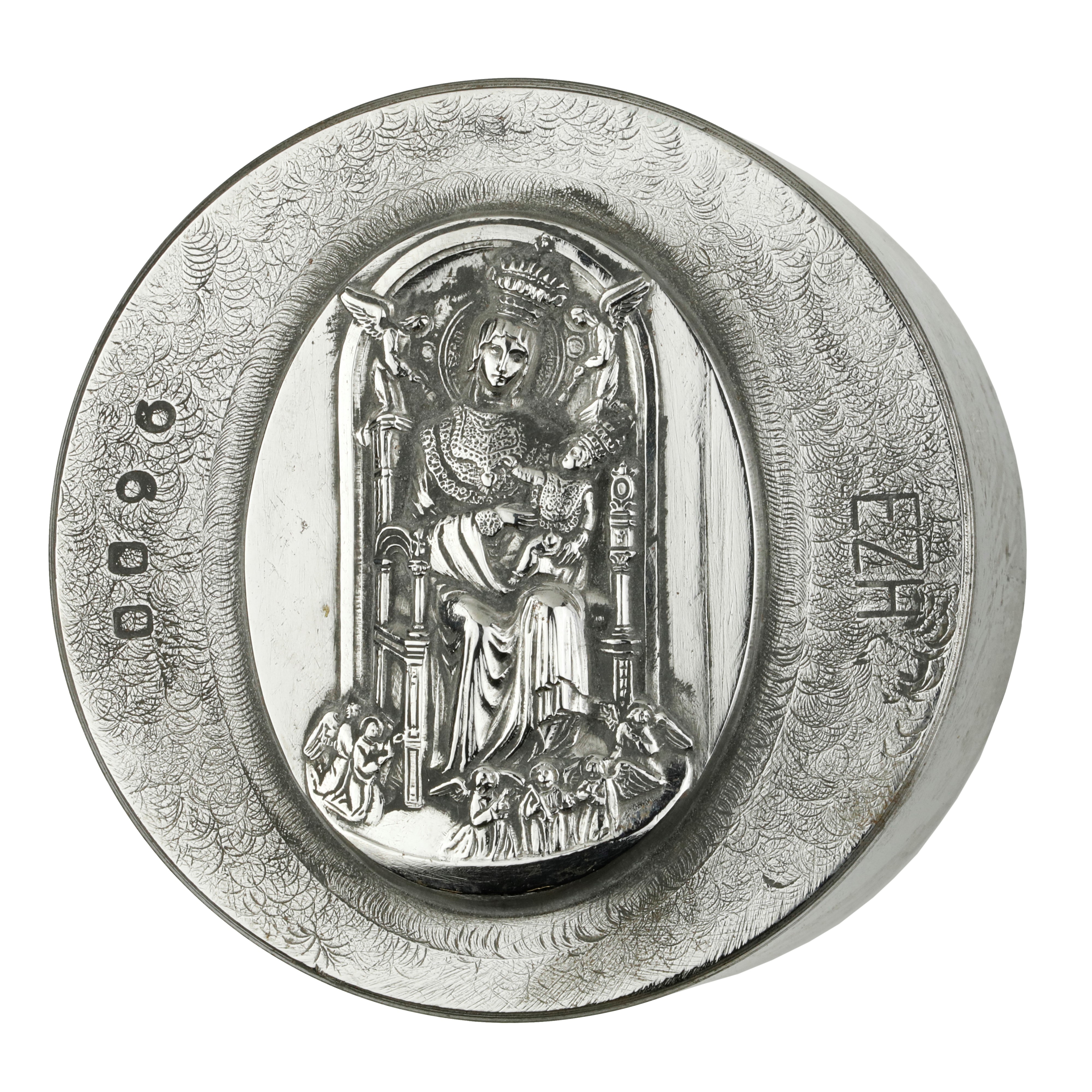 P Madonna in Trono con Bimbo 58 X 37 MM