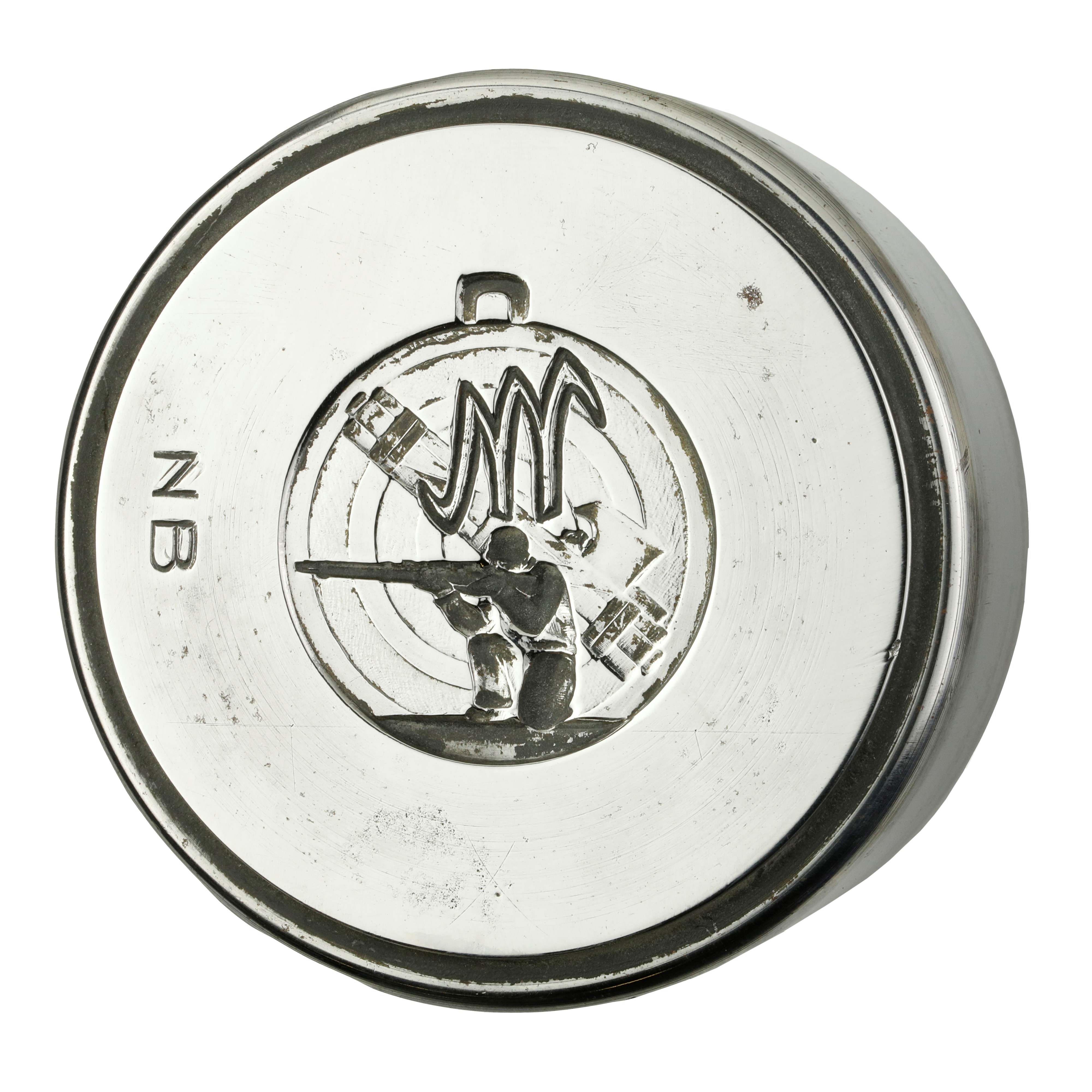 N Milite che Spara con Fascio e M ( Tiro a Segno) 67 X 35 MM