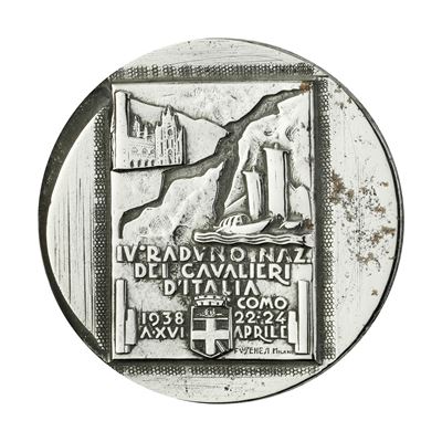 P IV Raduno dei Cavalieri del Lavoro Como 22-24 Aprile 1938 a XVI Senesi Milano 43 X 37 MM