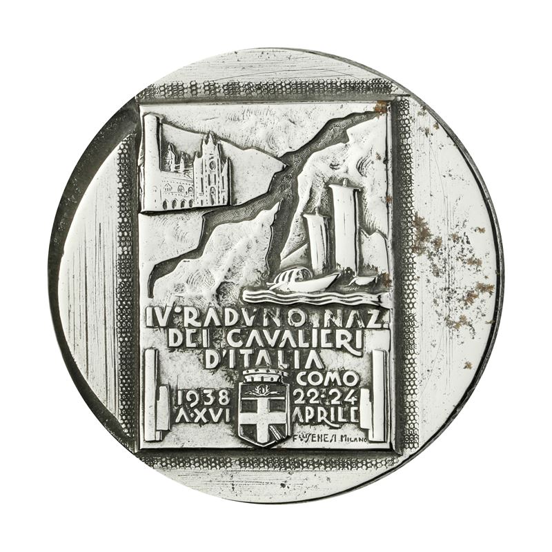 P IV Raduno dei Cavalieri del Lavoro Como 22-24 Aprile 1938 a XVI Senesi Milano 43 X 37 MM