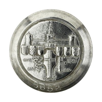 P Castello Sforzesco e Stemmi 1176-1848-1859-1915-1919 A. Castiglioni 41 X 41 MM