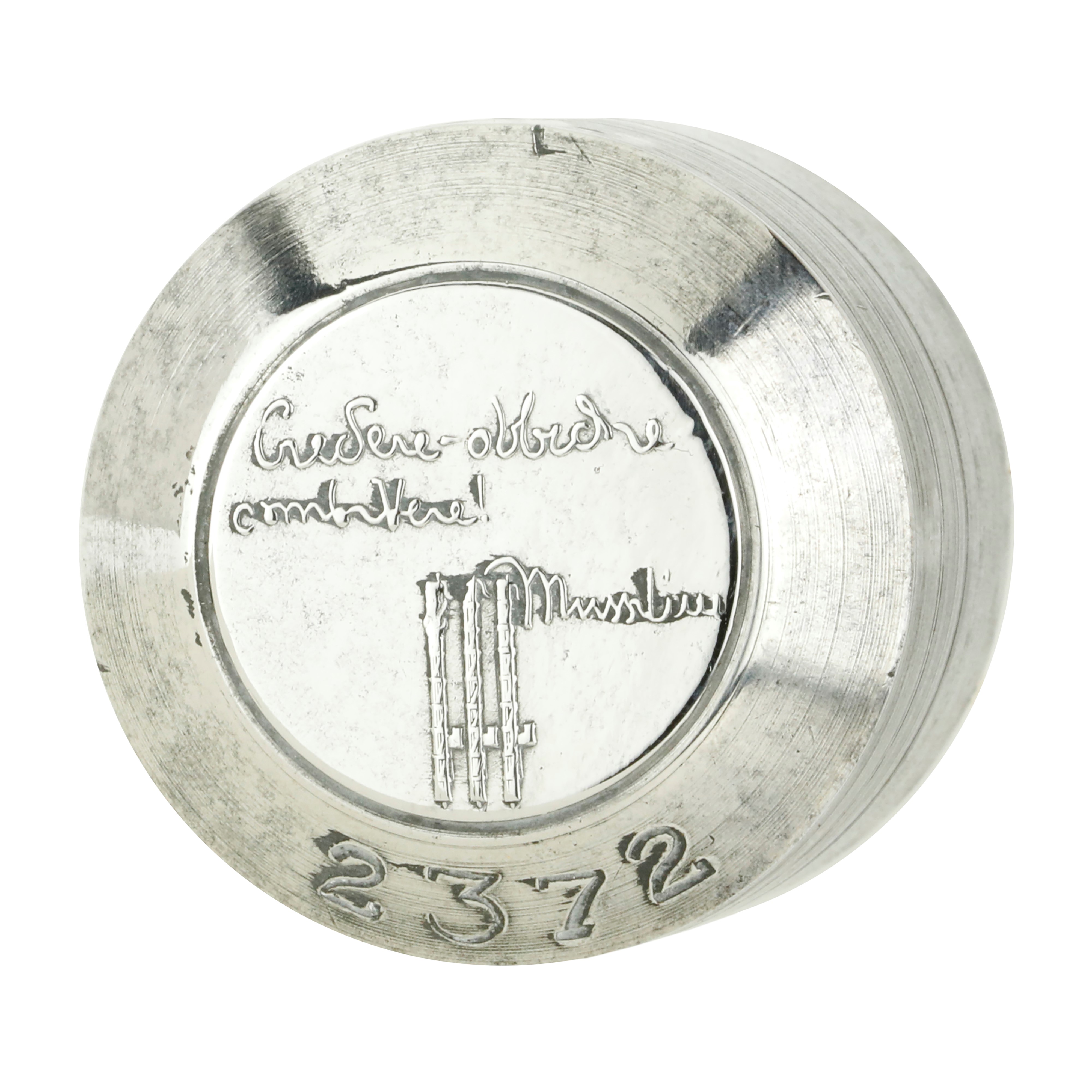 P Credere Obbedire Combattere Mussolini 31 X31 MM