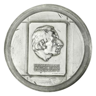 P i Centenario della Morte di Giacomo Leopardi Recanati 1937 XV F.lli Senesi Milano 102 X 41 MM
