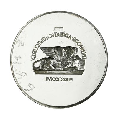 N Riunione Adriatica di Sicurta MDCCCXXXVII Pax Tibi Mar Oe 57 X 45 MM