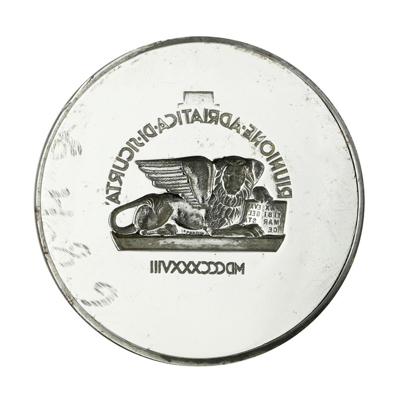 N Riunione Adriatica di Sicurta MDCCCXXXVII Pax Tibi Mar Oe 57 X 45 MM