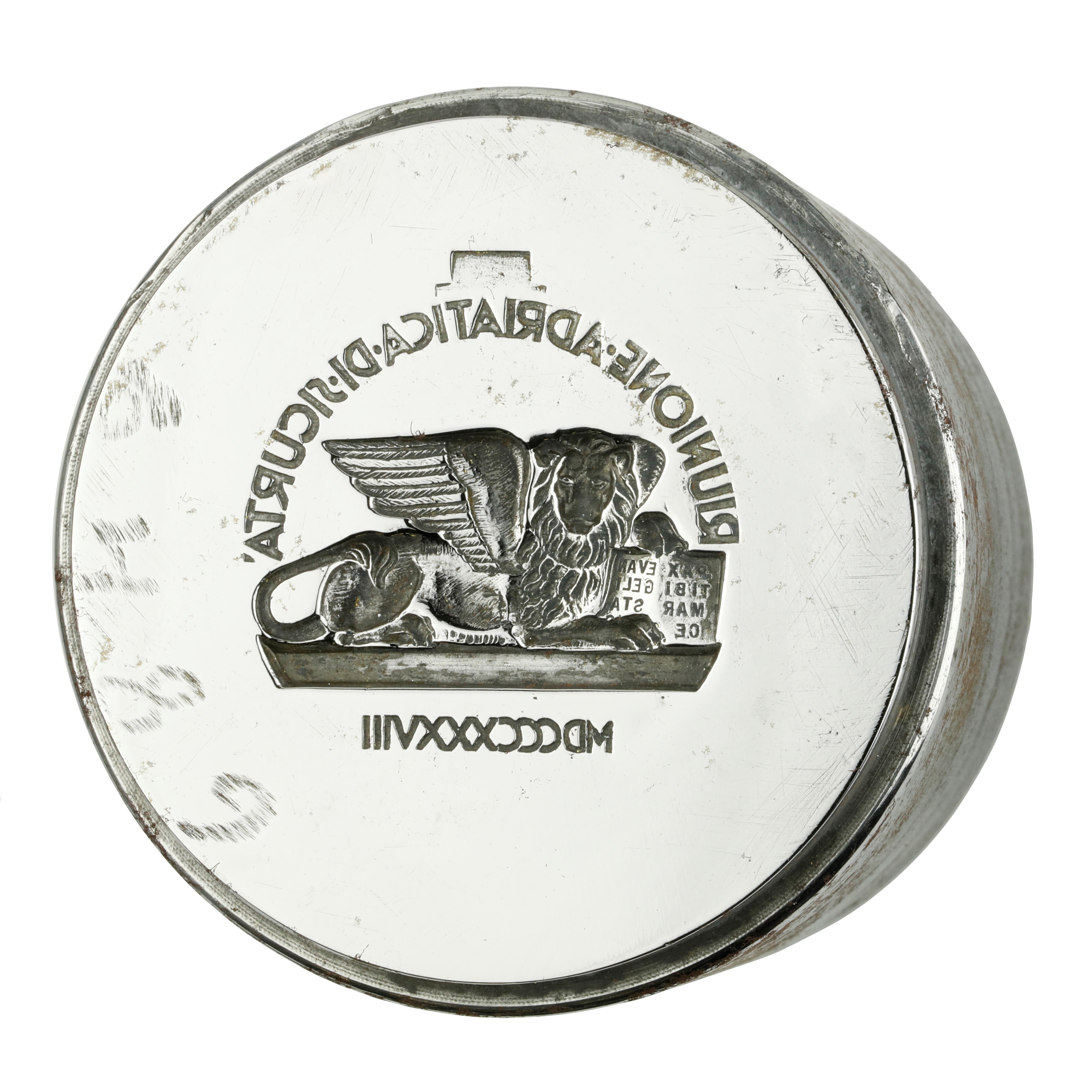 N Riunione Adriatica di Sicurta MDCCCXXXVII Pax Tibi Mar Oe 57 X 45 MM