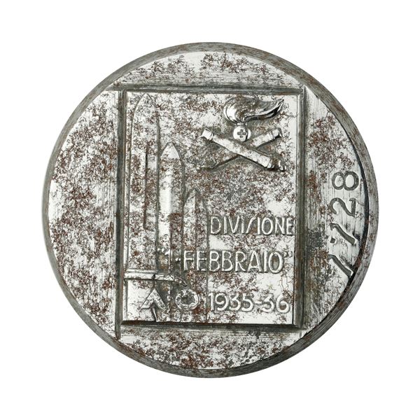 P Divisione "Febbraio" A O 1935-36 45 x 44 mm