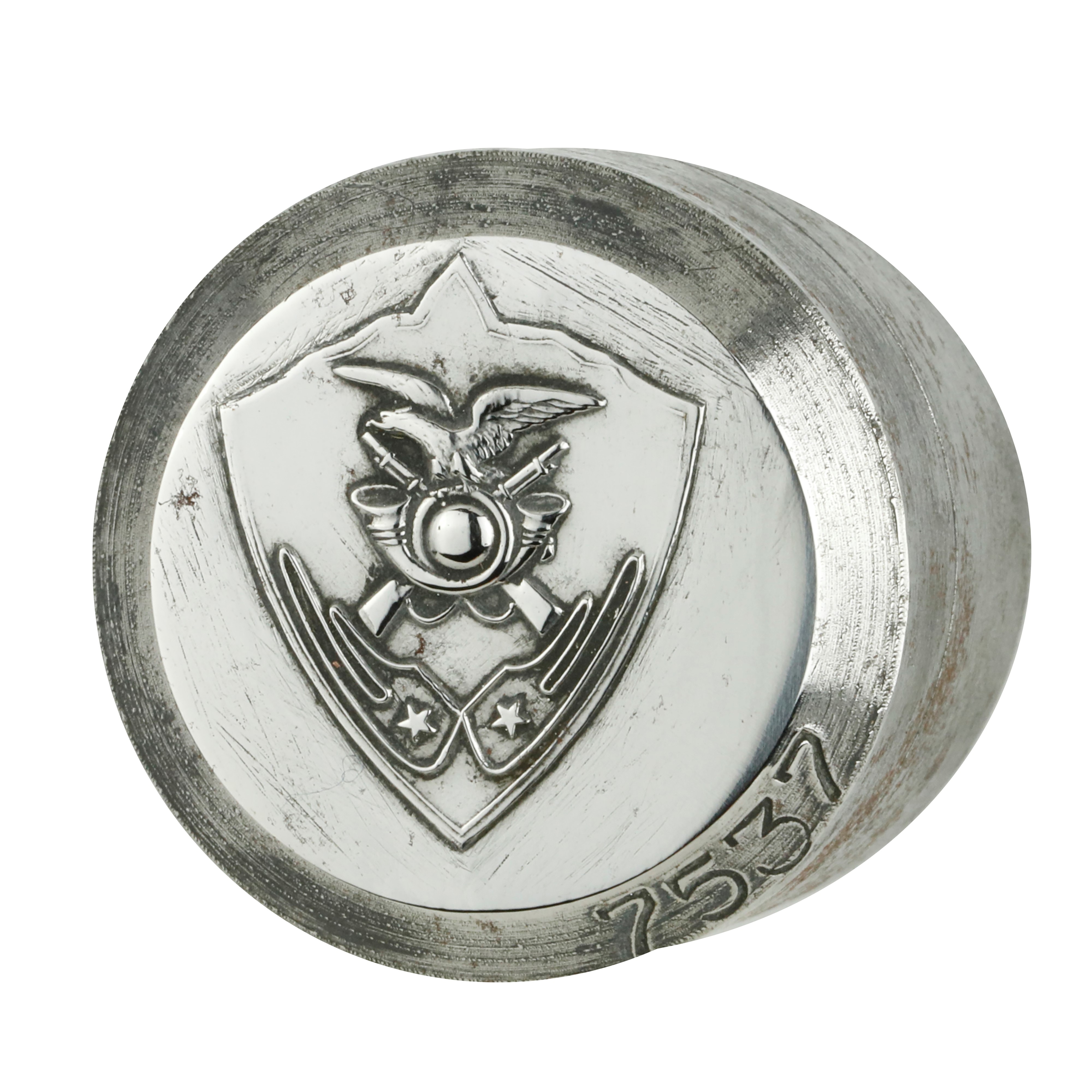 P Aquila Corno Fucili e Mostrine 34 X 32 MM