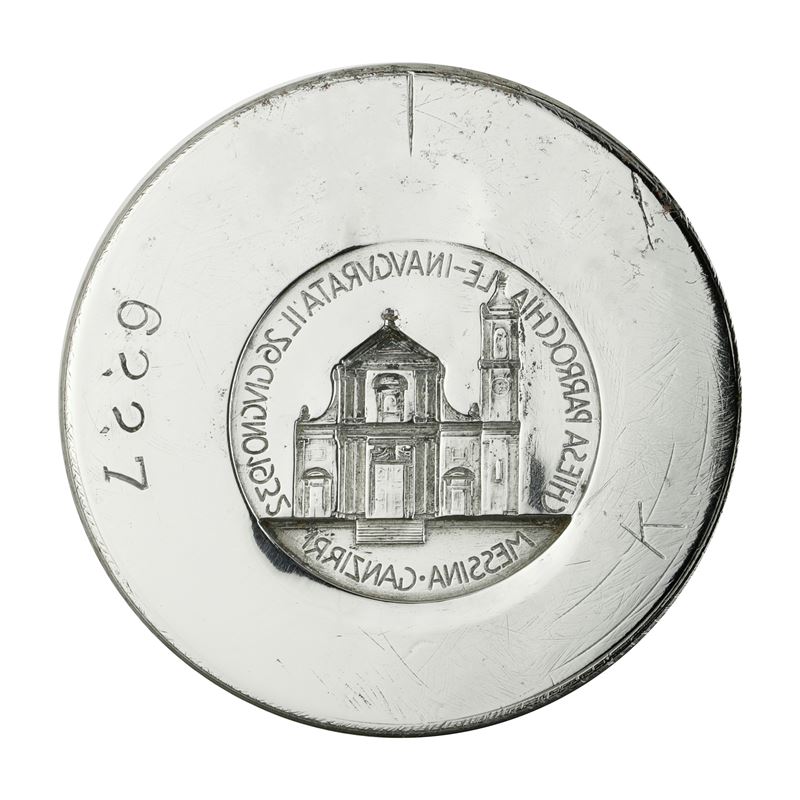 N Chiesa Parrochiale Inaugurata il 26 Giugno 1935 Messina Ganzirri 52 X 43 MM