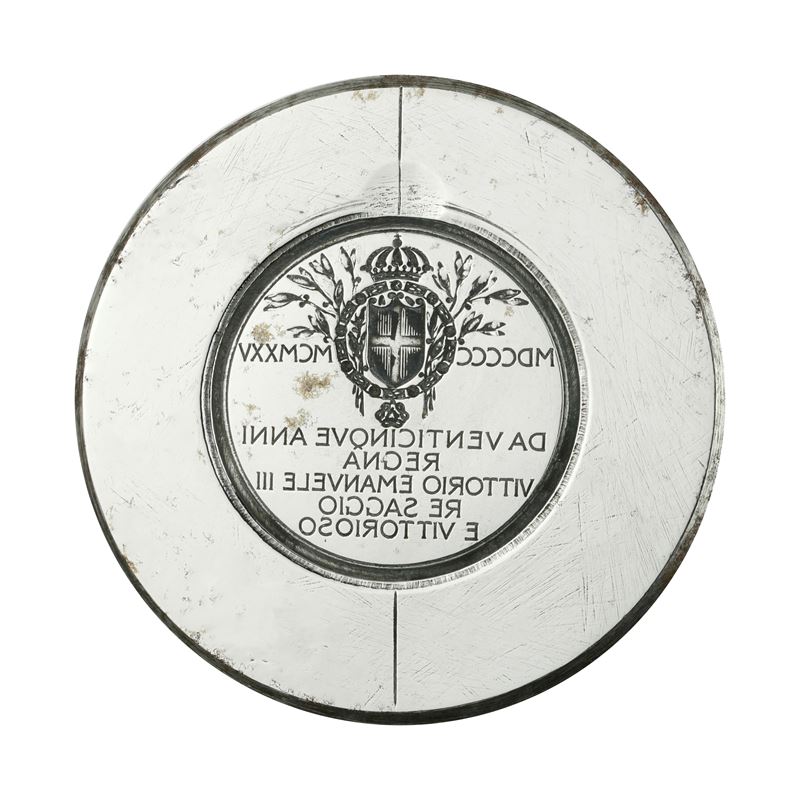 N Mdcccc Mcmxdxv da Venticinque Anni Regna Vittorio Emanuele III Re Saggio e Vittorioiso. 51 X 41...