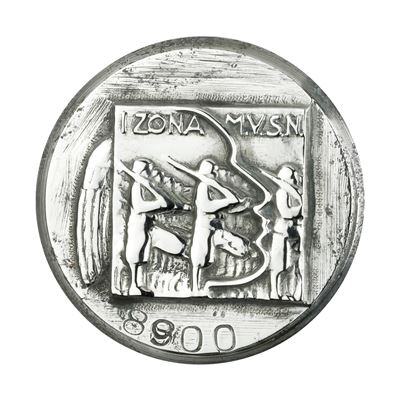 P I° Zona M.V.s.n Milizia Volontaria per la Sicurezza Nazionale 39 X 41 MM
