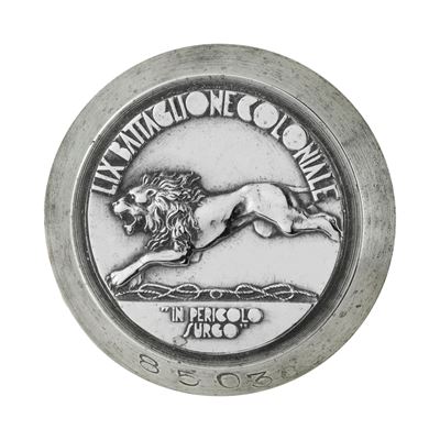 P LIX Battaglione Coloniale "in Pericolo Surgo" 41 X 40. MM