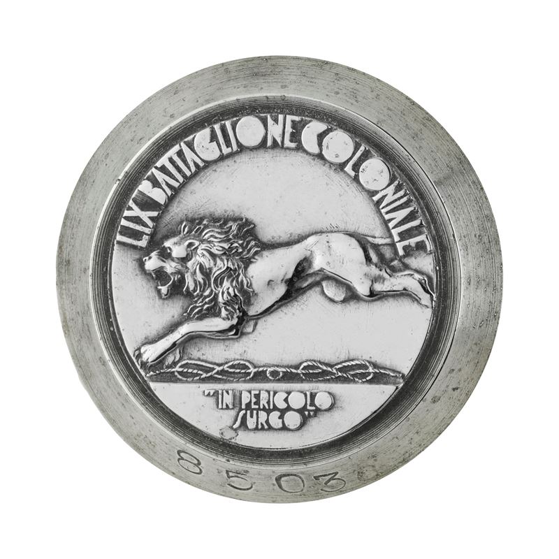 P LIX Battaglione Coloniale "in Pericolo Surgo" 41 X 40. MM