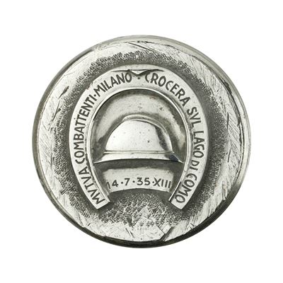 P Mutua Combattenti Milano Crocera sul Lago di Garda 14-7-35 XIII 37 X 31 MM