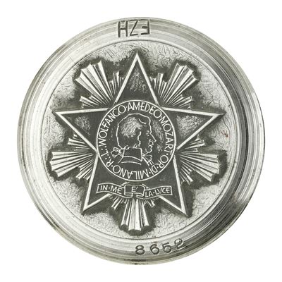P Wolfango Amedeo Mozart or.DI.milano r.L. in Me e' la Luce 62 X 34 MM