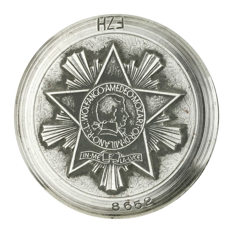 P Wolfango Amedeo Mozart or.DI.milano r.L. in Me e' la Luce 62 X 34 MM