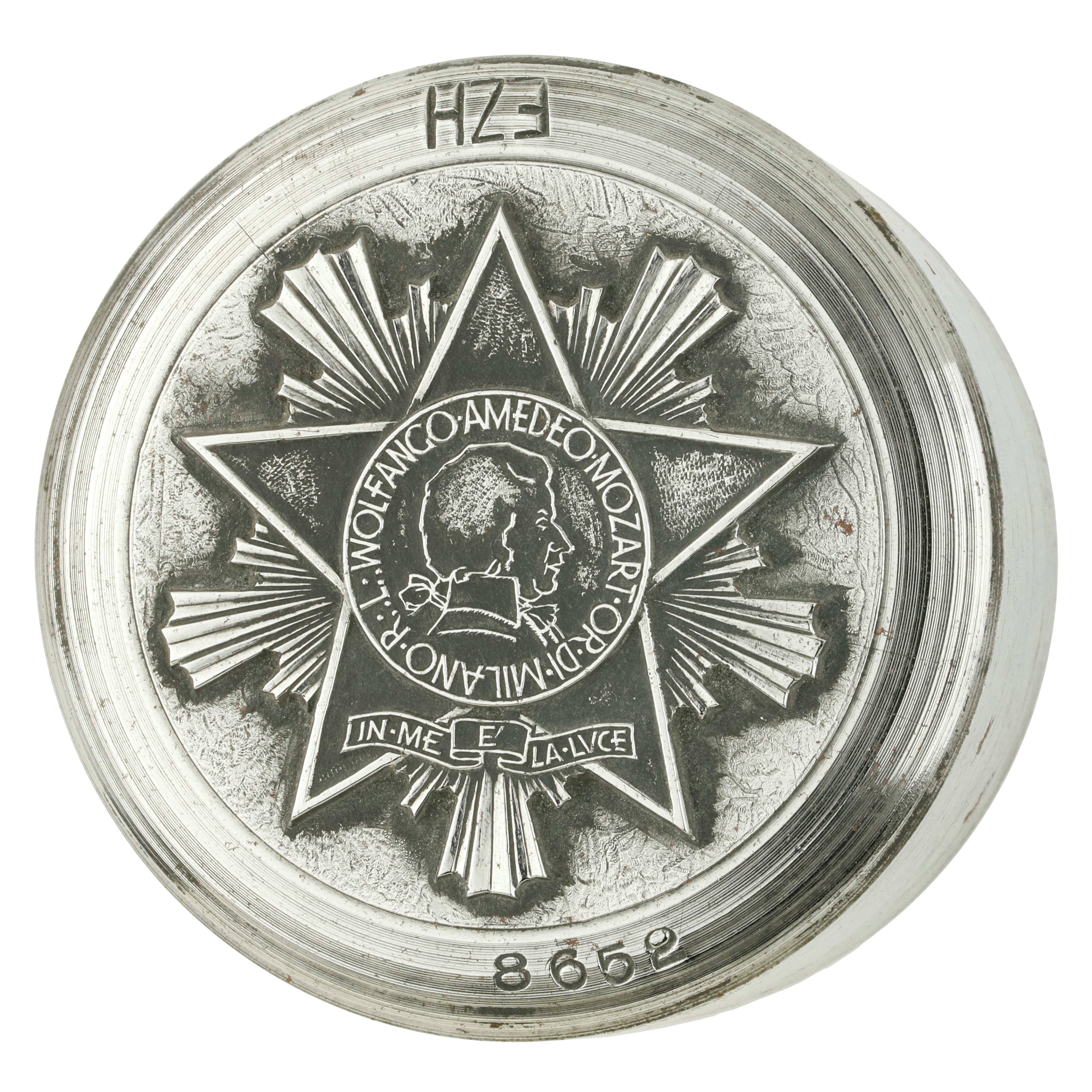 P Wolfango Amedeo Mozart or.DI.milano r.L. in Me e' la Luce 62 X 34 MM