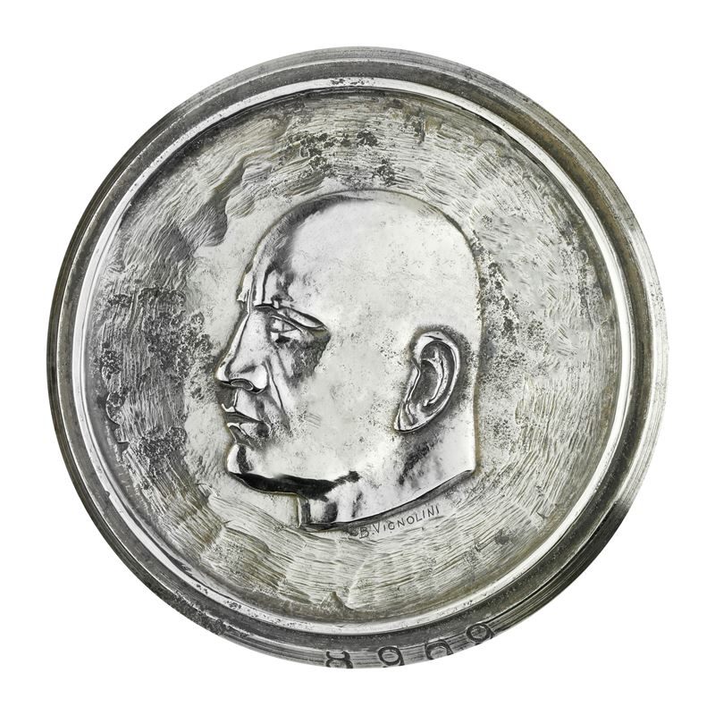P Profilo di Benito Mussolini 66 X 54 MM