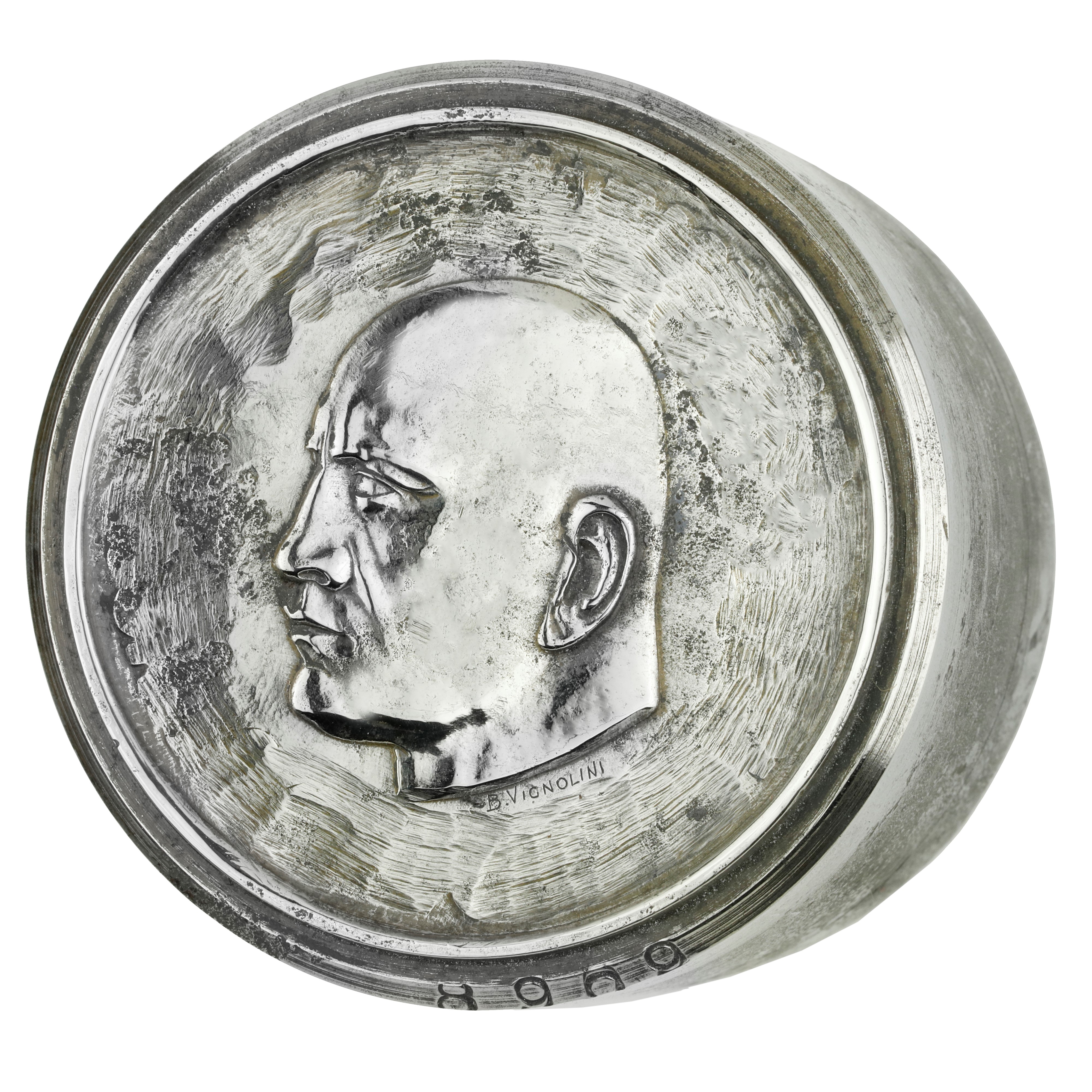 P Profilo di Benito Mussolini 66 X 54 MM