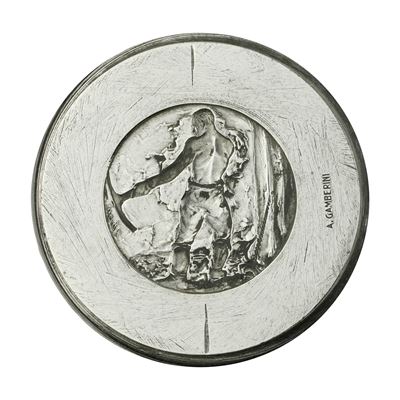 N Lavoratore con Piccone (mussolini) 51 X 31 MM