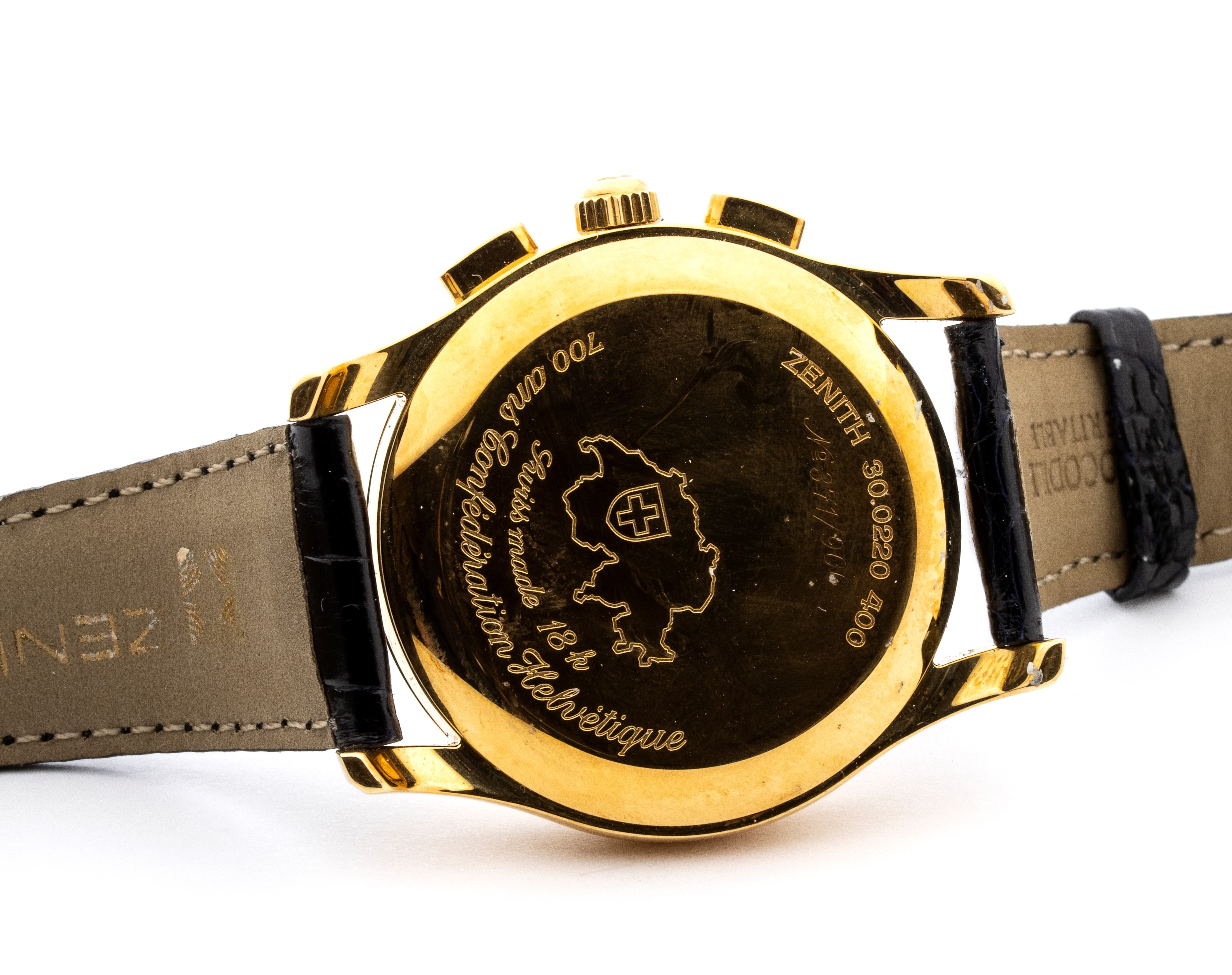 Zenith - El Primero: cronografo automatico in oro (serie commemorativa 700 anni della Confederazi...