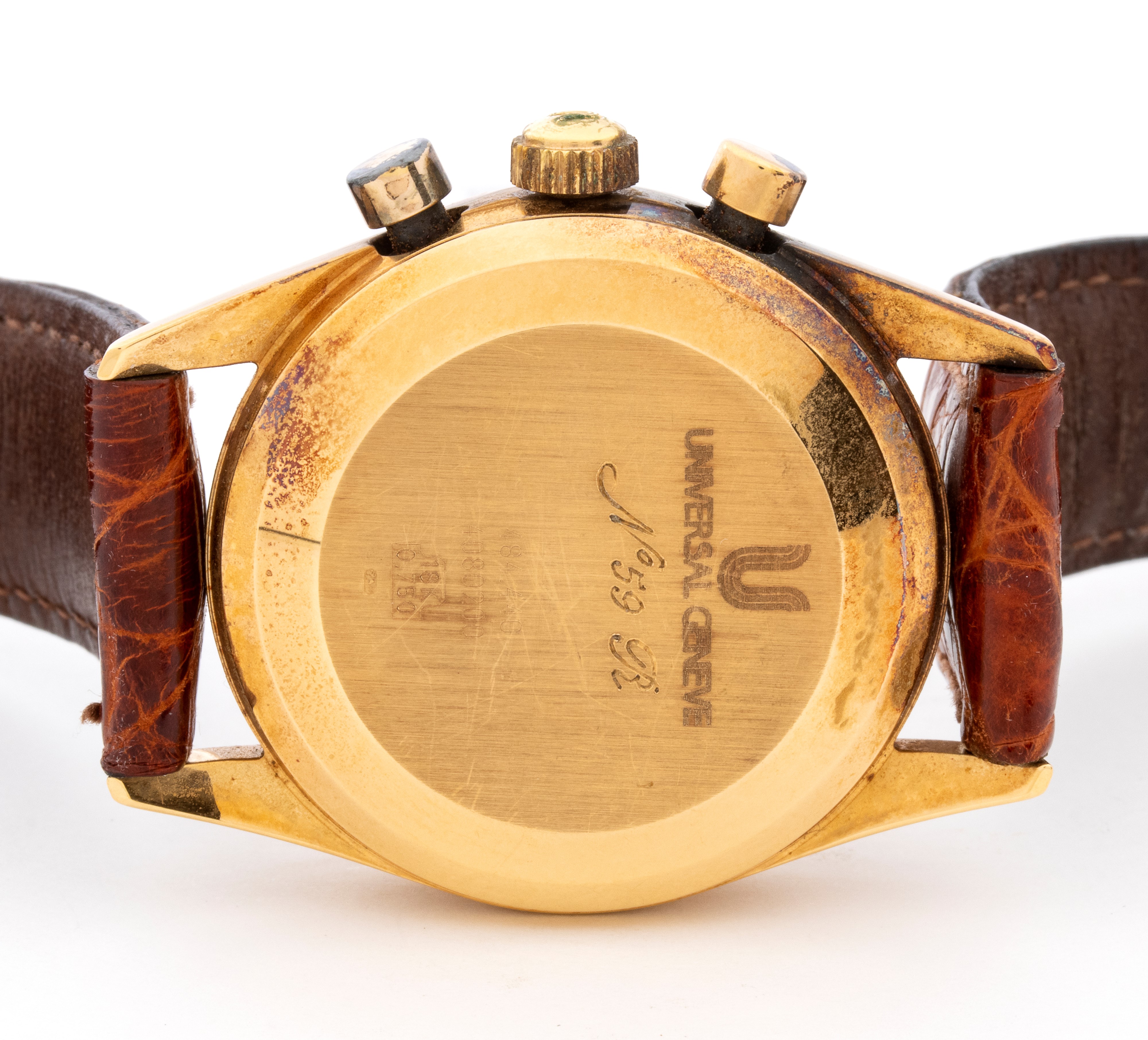 Universal Genève - Orologio da polso in oro con cronografo manuale (referenza 484.440)