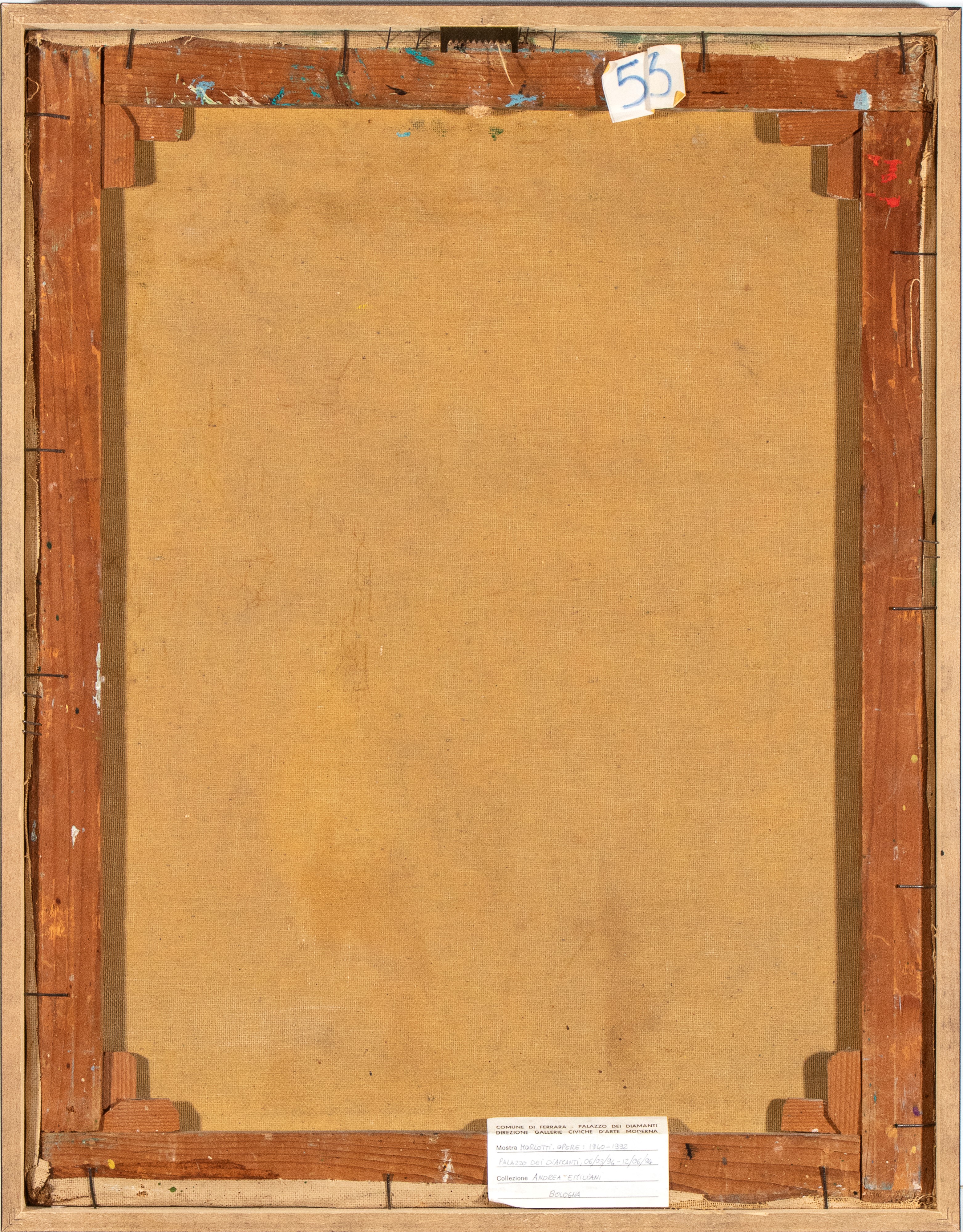 Ennio Morlotti - Lavandaie sull'Adda - Studio n. 2, olio su tela