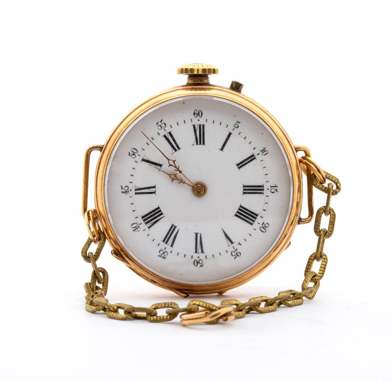 Orologio da tasca in oro, XIX secolo
