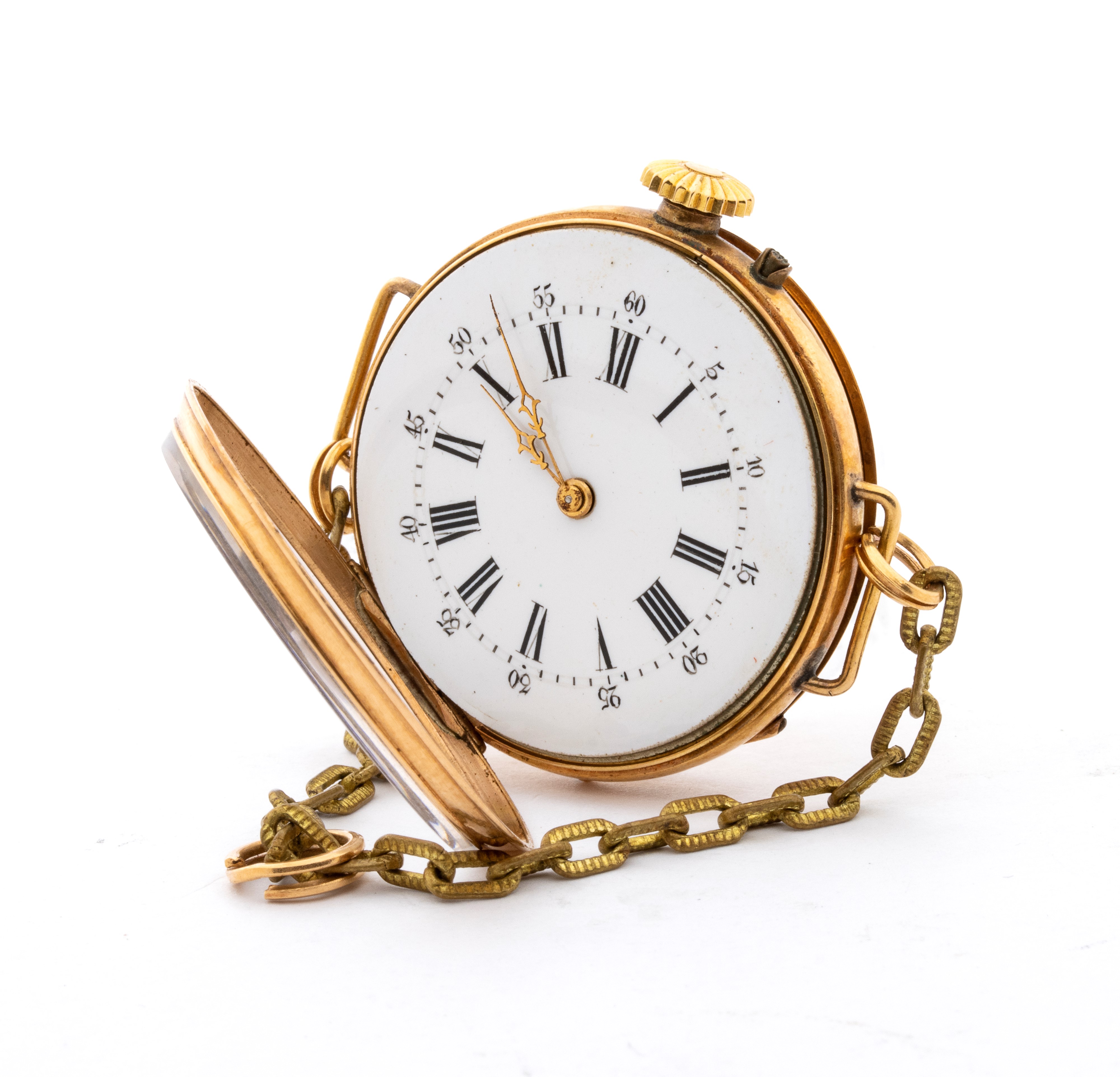 Orologio da tasca in oro, XIX secolo
