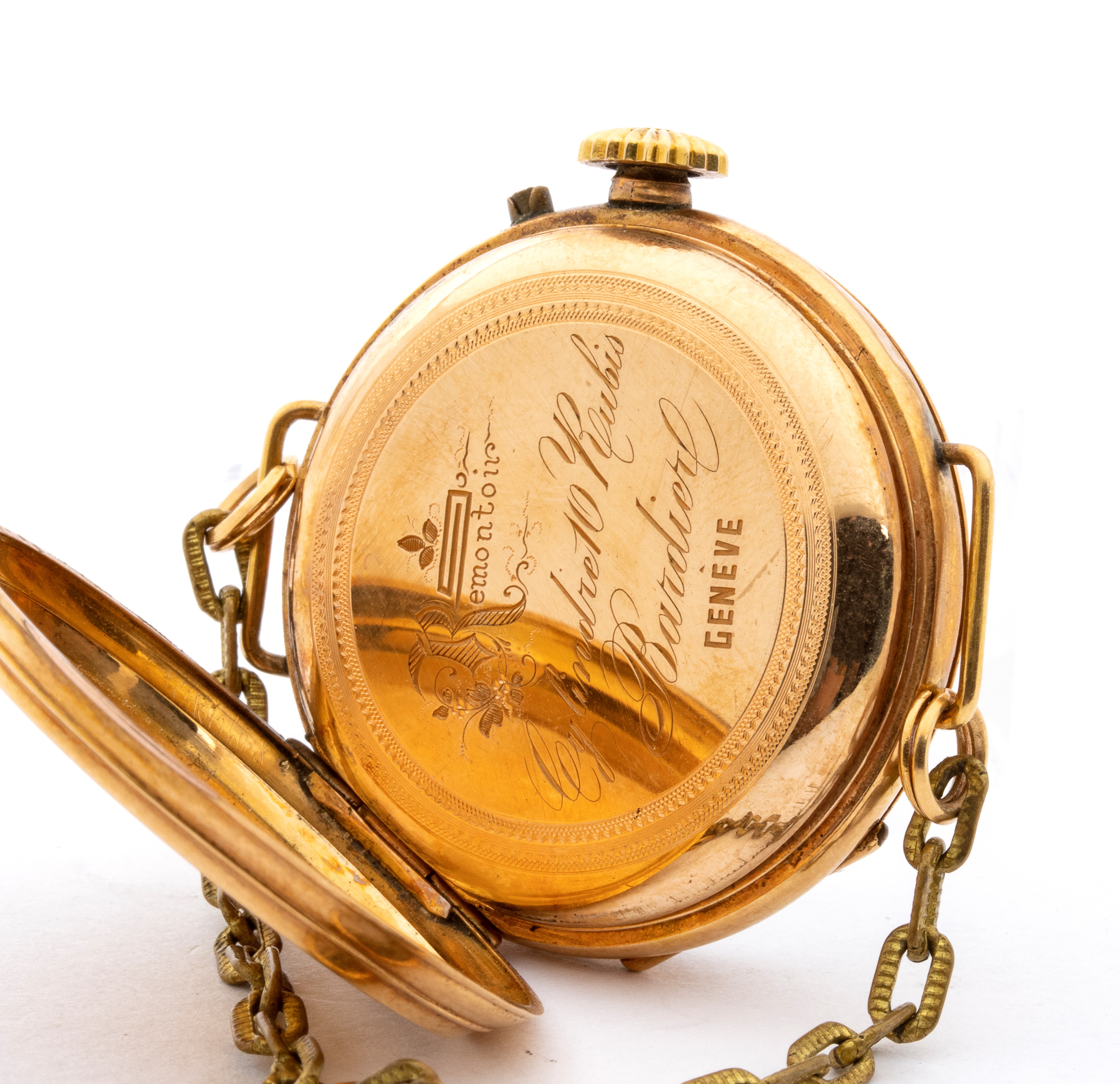 Orologio da tasca in oro, XIX secolo