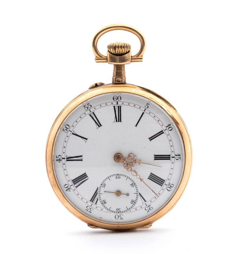 Orologio da tasca in oro, inizio XX secolo