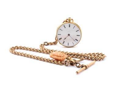 Orologio da tasca in oro, fine XIX secolo
