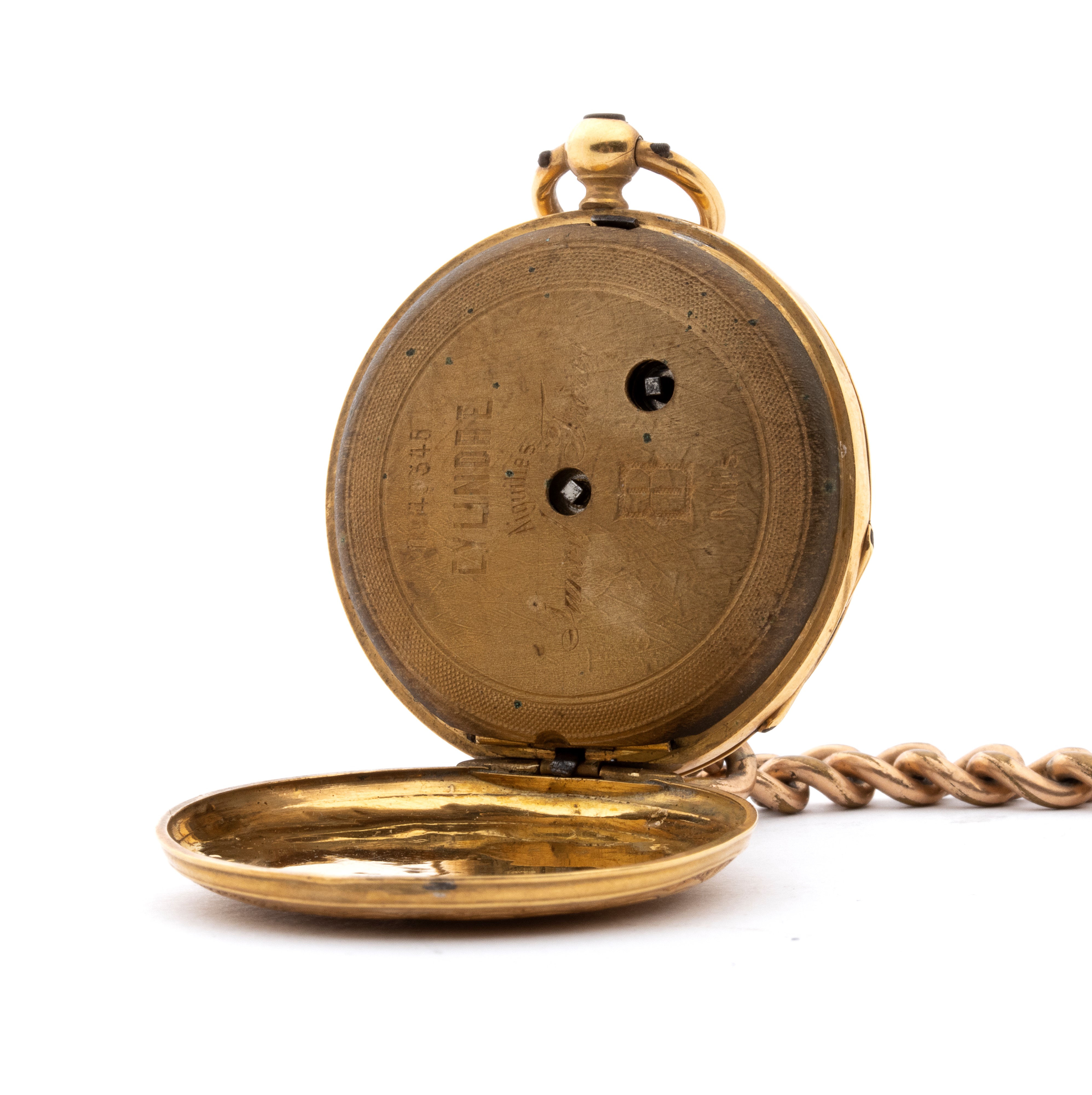 Orologio da tasca in oro, fine XIX secolo