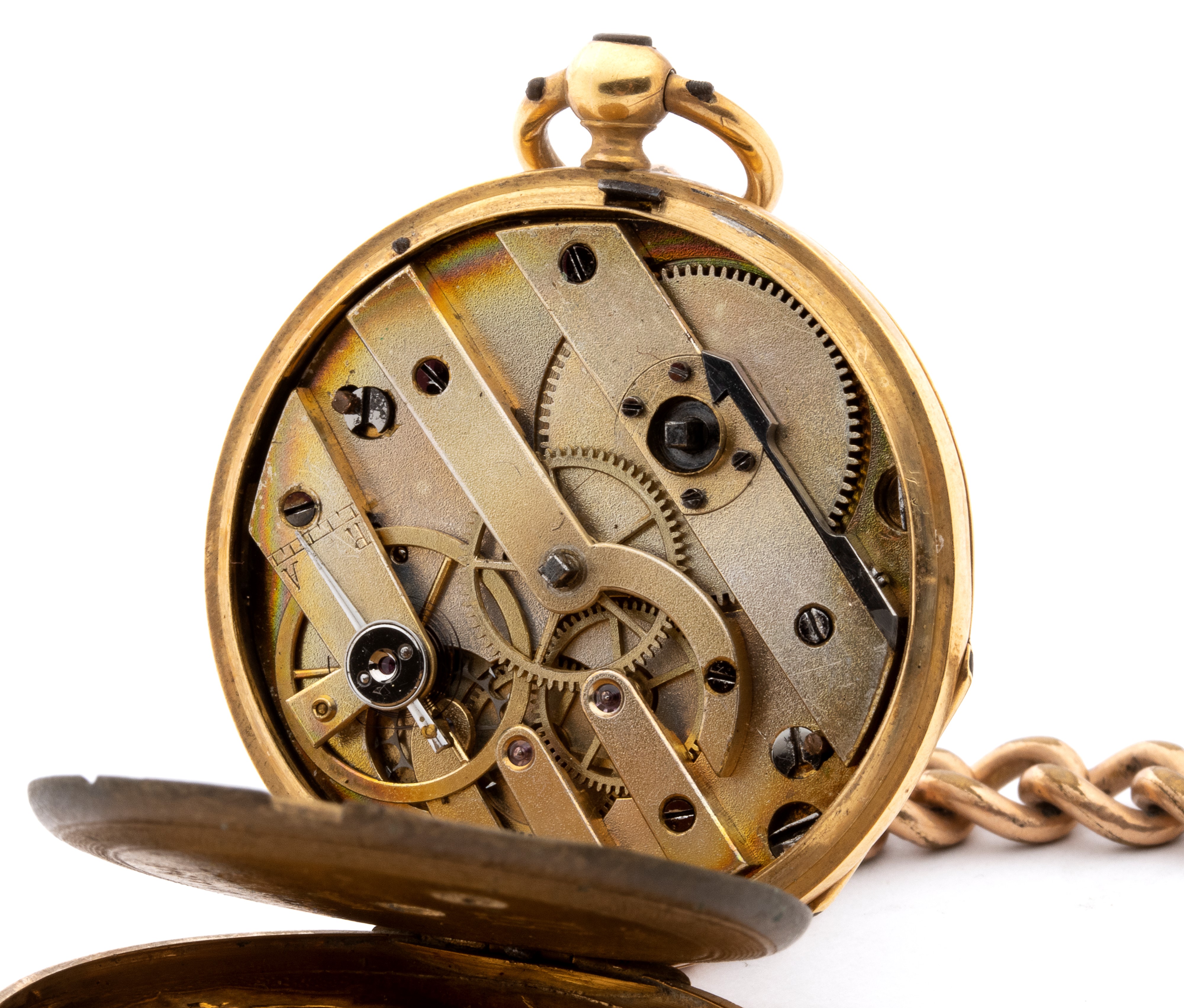 Orologio da tasca in oro, fine XIX secolo