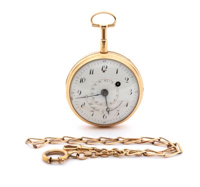 Orologio da tasca in oro con calendario (XVIII secolo)