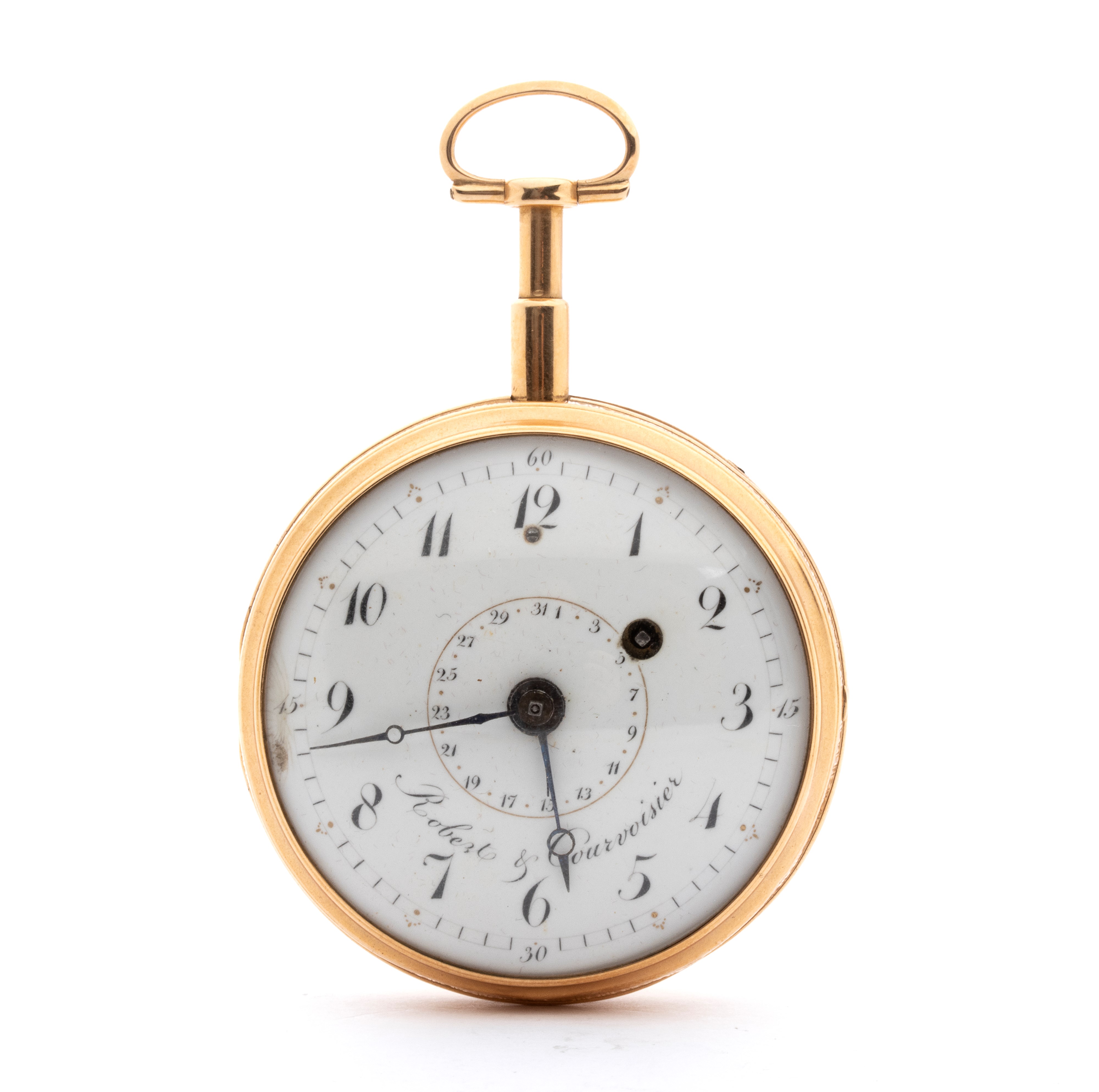 Robert & Courvoisier - Orologio da tasca in oro con calendario (XVIII secolo)