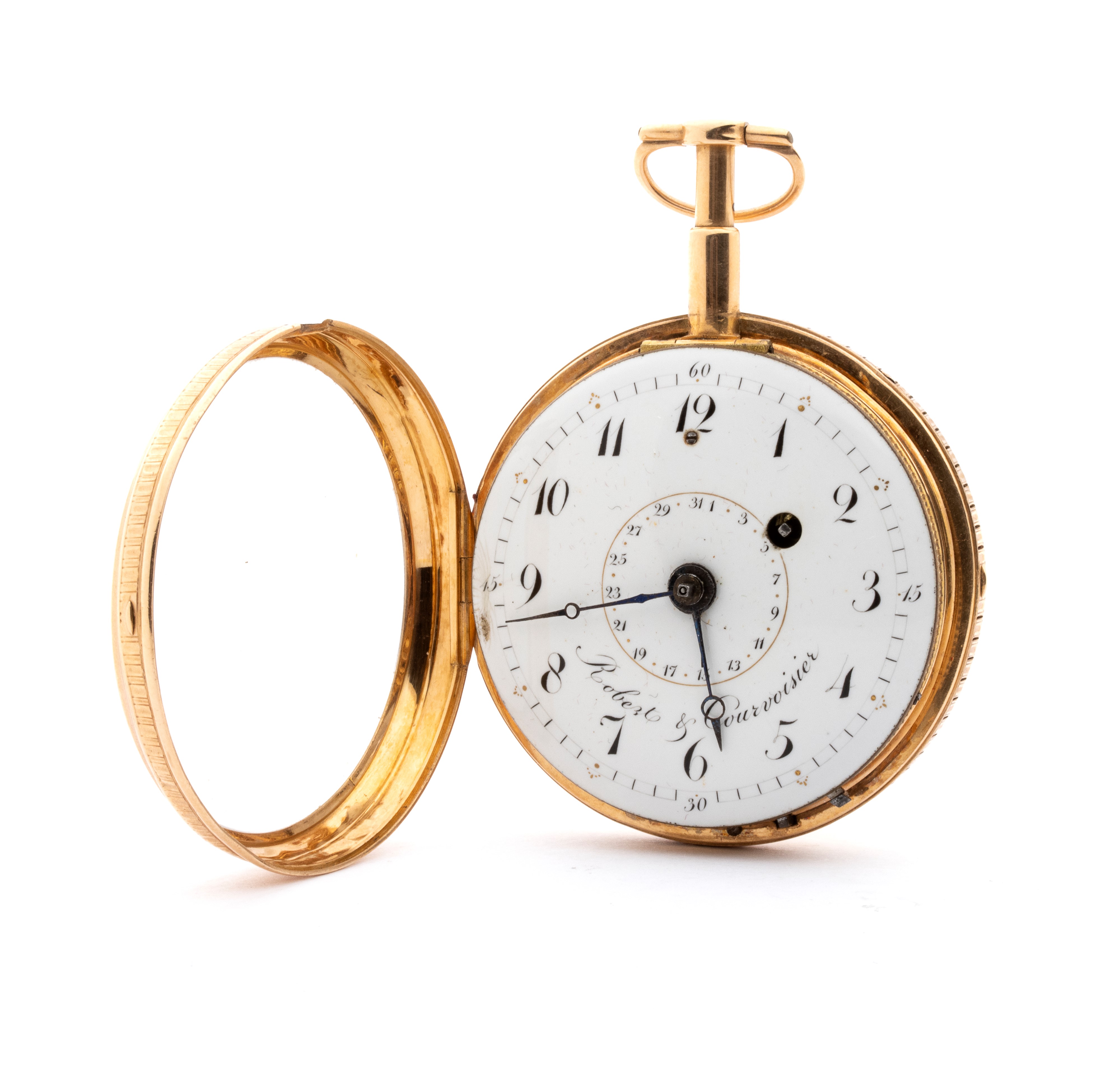 Robert & Courvoisier - Orologio da tasca in oro con calendario (XVIII secolo)