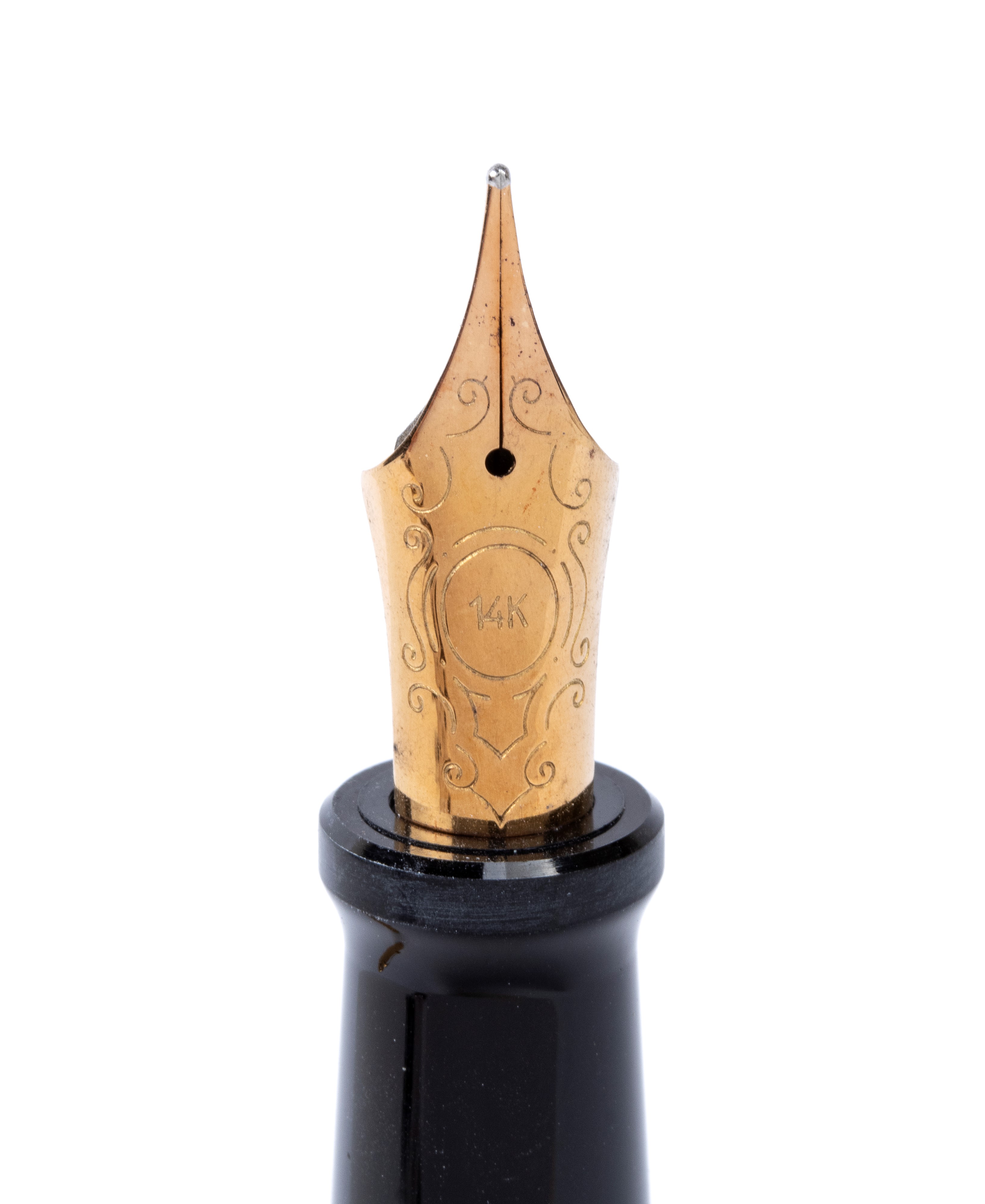 Aurora - Serie 88: Penna stilografica laminata in oro con pennino semicorazzato 14 k