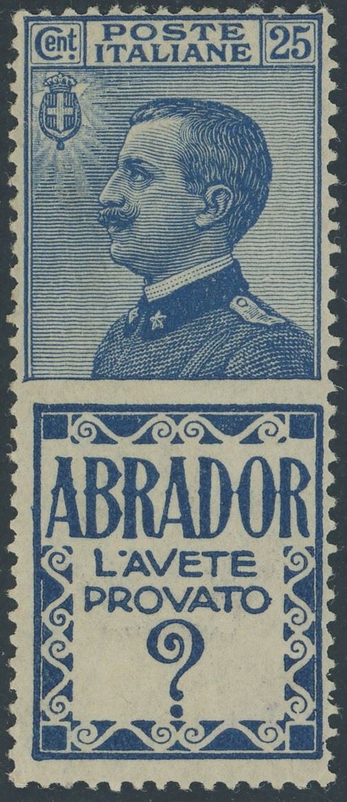 Regno - Pubblicitari, 25 cent. Abrador