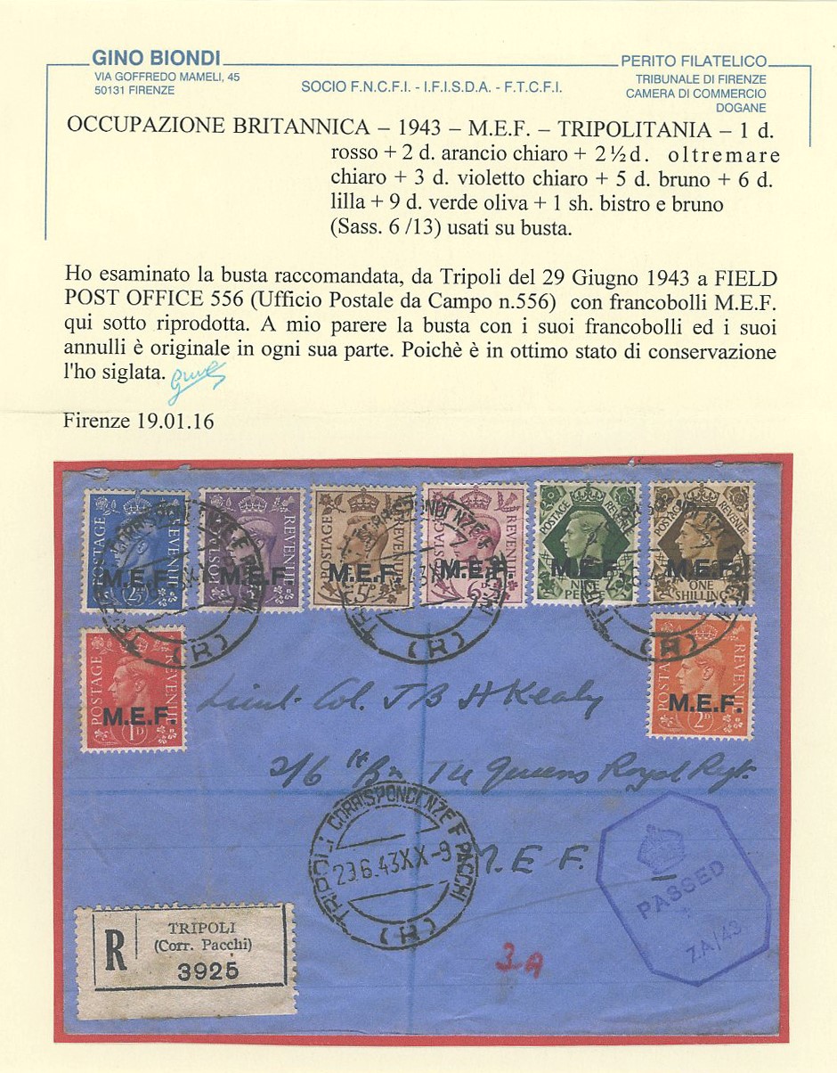 M.E.F. - Storia Postale