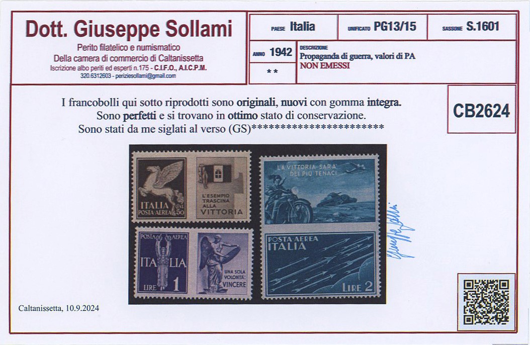 Regno - Propaganda di Guerra, non emessi.