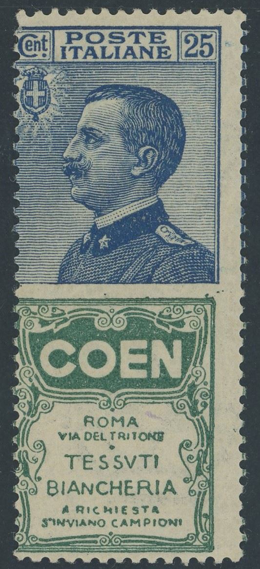 Regno - Pubblicitari, 25 cent. Coen