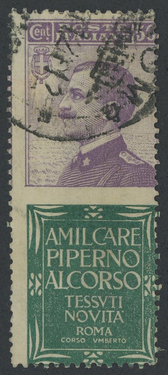 Regno - Pubblicitari, 50 cent. Piperno