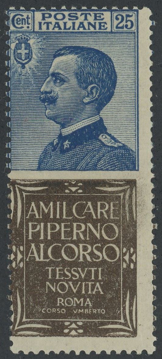 Regno - Pubblicitari, 25 cent. Piperno