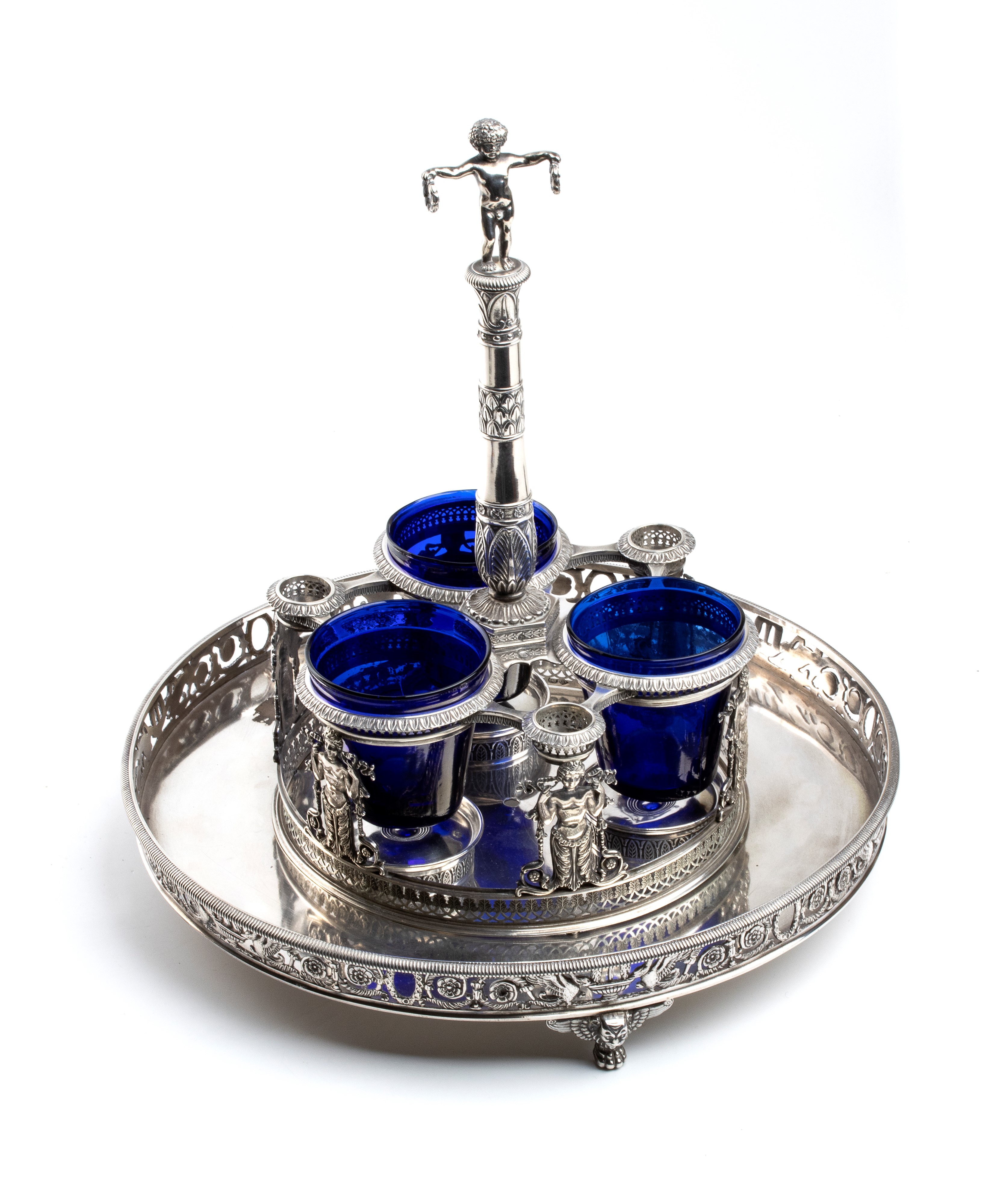 Portaliquori francese in argento