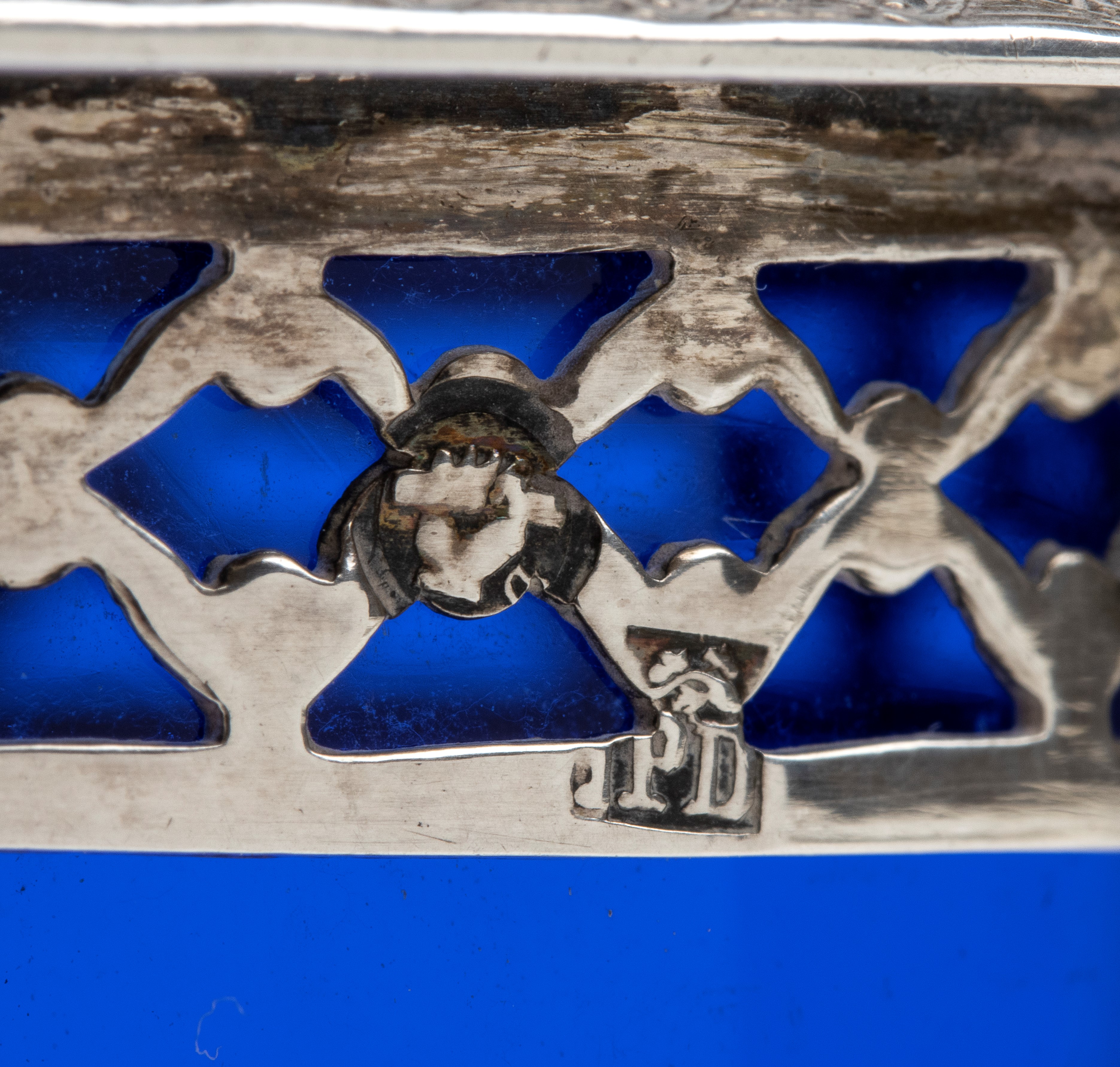 Coppia di saliere belghe in argento