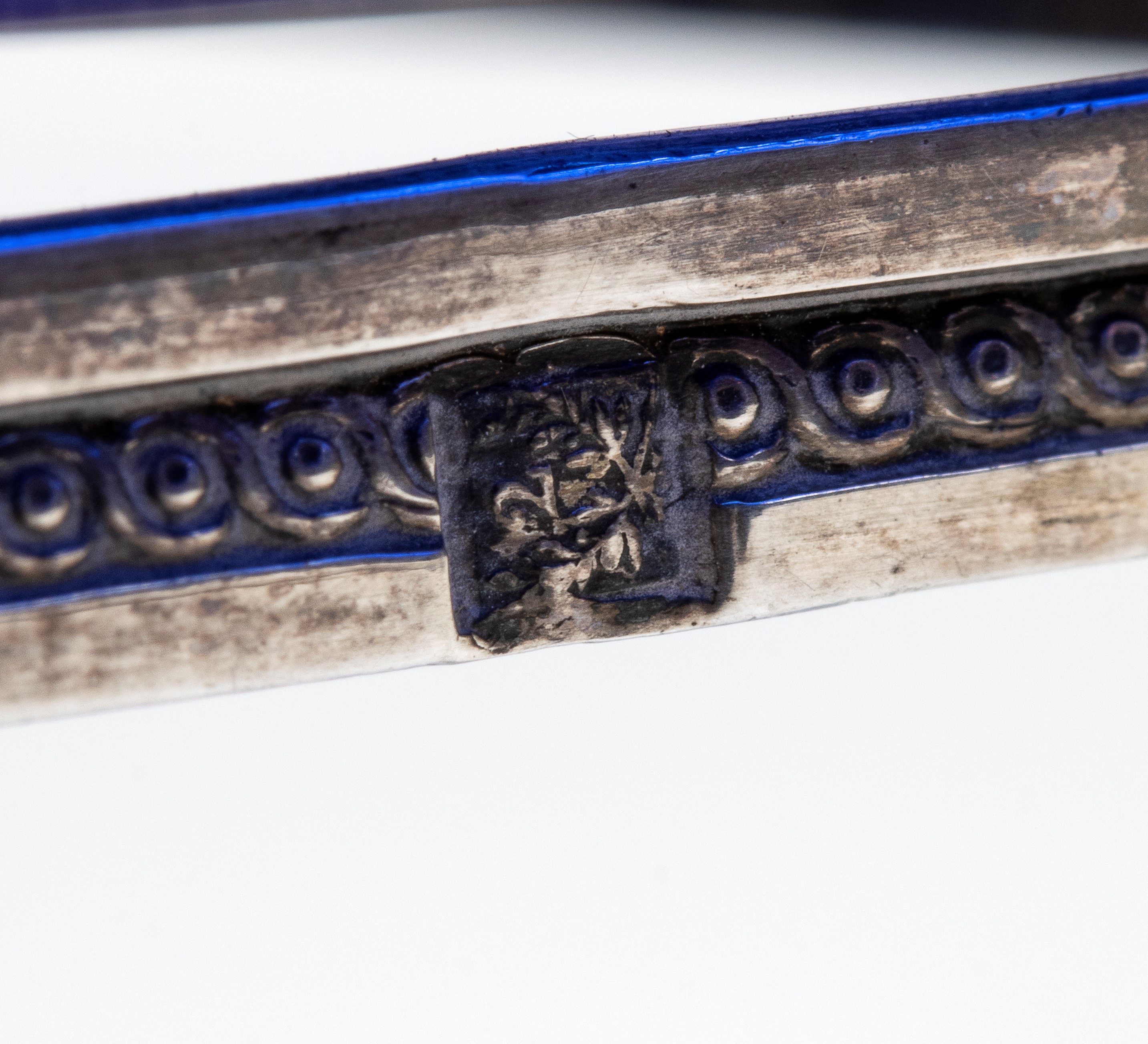 Coppia di saliere belghe in argento