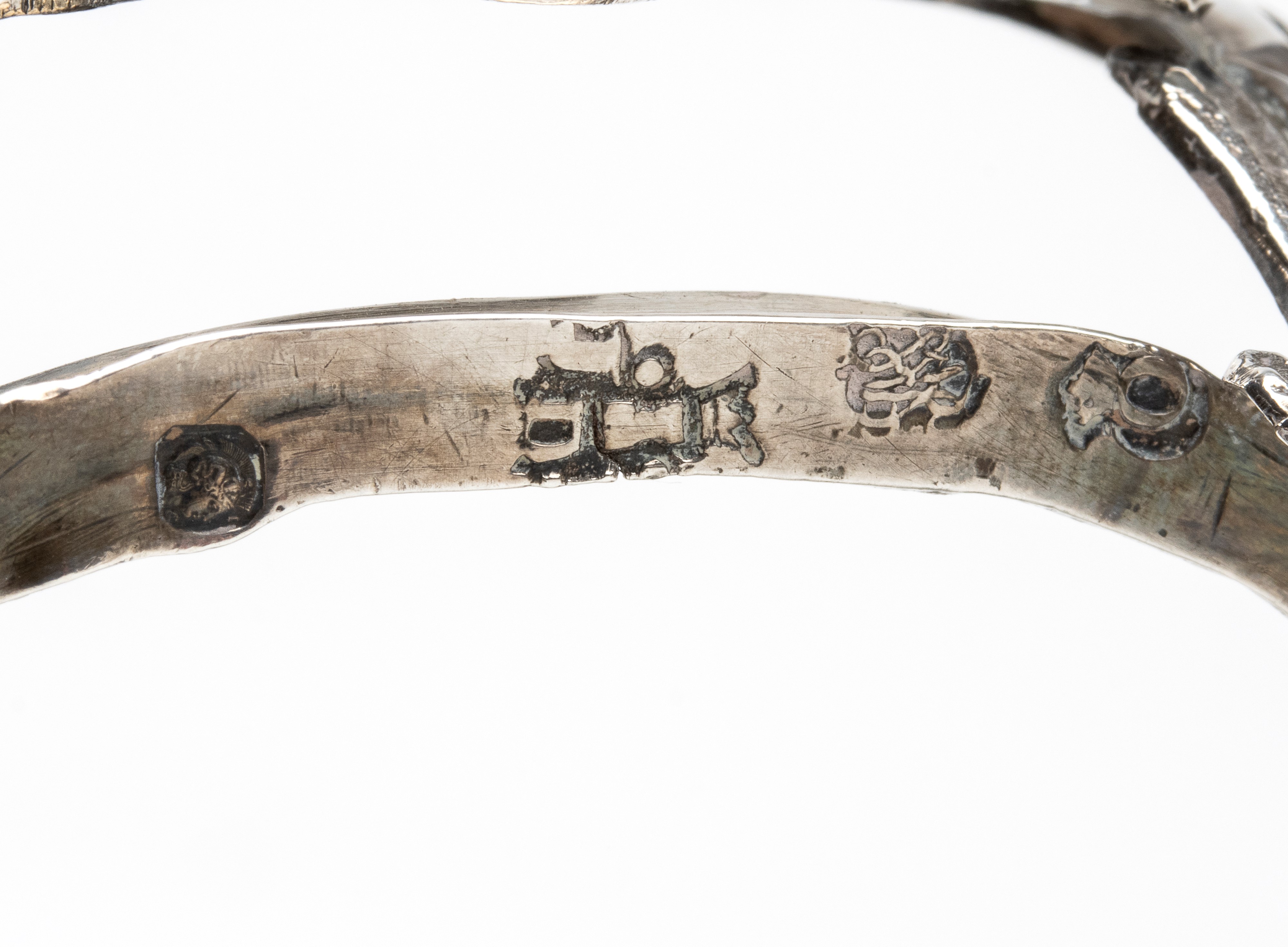 Coppia di saliere francesi in argento